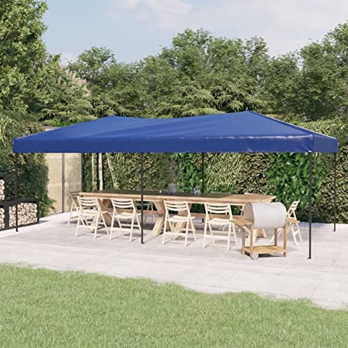 ZEYUAN Partyzelt Faltbar, Pavillon, Party Zelt, Bierzelt, Faltpavillon, Gartenzelt, Lackierzelt, Zelt Garage, Zeltgarage, Blau 3x6 m