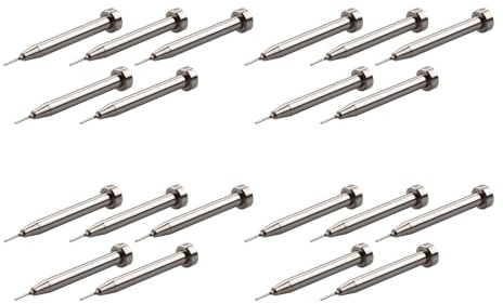 CHICHIYANG 20 st 0,8 mm metallspets klockarmband rem armband länk stiftborttagare reparationsverktyg klocka stansa nål verktyg