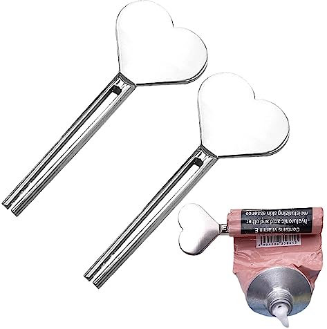 Neamou Zahnpastatube-Quetscherschlüssel - 2 Stück Edelstahl-Zahnpasta-Roller, Tubenpresse | Tubenausdrücker aus Metall, manueller Zahnpastaausdrücker für Farbe, Creme, Kosmetik und Haarfärbemittel