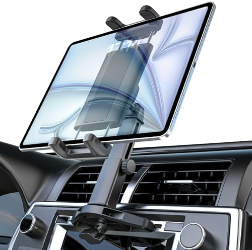 Kolasels Tablet Halterung Auto, CD Player Tablet Autohalterung Vorne mit Upgrade Teleskop Arm, Auto Tablet CD Slot Halterung für iPad Pro Air Mini, Galaxy Tab, iPhone 4-12.9 Handys & Tablets