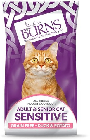 Burns Nutrition Natural Sensitive Cat Food Duck and potato 300 g