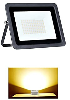 Luz de inundación LED Luz de inundación LED 10W 30W 50W 100W Reflector de Pared Proyectores LED Iluminación de jardín al Aire Libre Impermeable (Color: W, Tamaño: Warm_30W)