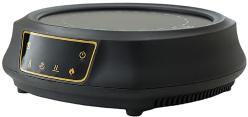 LeGDOr Estufa De Cerámica Estufa De Té Pequeña Hogar Silencio Mini Estufa De Té Resistente A Altas Temperaturas Olla De Moca Estufa Eléctrica Tetera Eléctrica,Negro