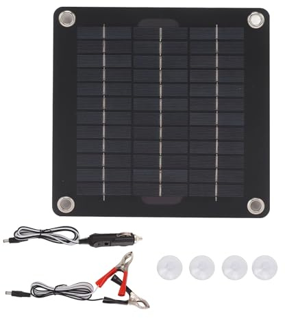 Chargeur de batterie de voiture 10 W 12 V, panneau solaire monocristallin portable pour voiture, bateau, camping-car, moto, motoneige