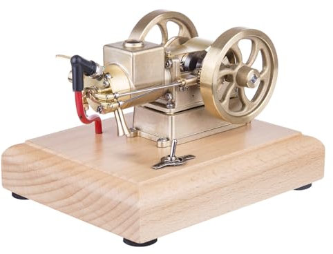 NULA Metall Motor Modellbausatz, Engine Micro Horizontal Wassergekühlter Verbrennungsmotor Wissenschaft Physikalisches Experimentierspielzeug für Erwachsene Motorenthusiasten