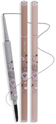 VEECCI Waterproof Gel Eyeliner Pencil - Highly Pigmented, Smudge-proof, Longwearing and Ultra-Fine Tip for Precise Eye Makeup - Built-in Brush for Easy Application - Ideal for women & girls(01 Black)