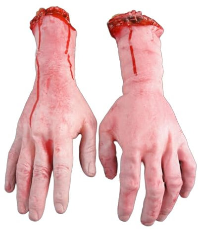 Mains sanglantes d'Halloween - Autocollants d'empreintes de mains réalistes en sang, autocollants de fenêtre de main effrayants | Décoration de fête d'Halloween, autocollants d'empreintes de mains san