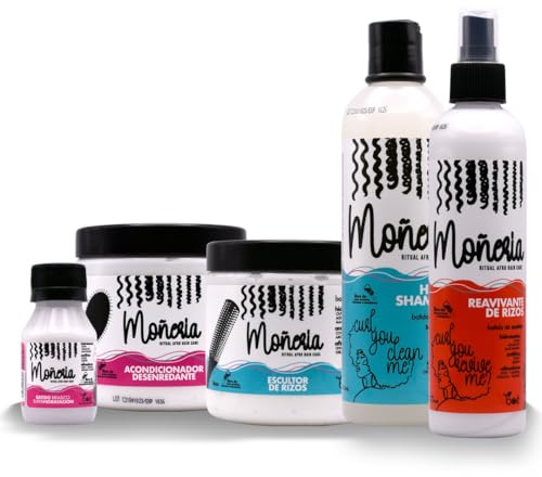 Moneria Ritual 5 in 1 Hair Care Kit, Shampoo, Conditioner, Hair Mask, Detangler
