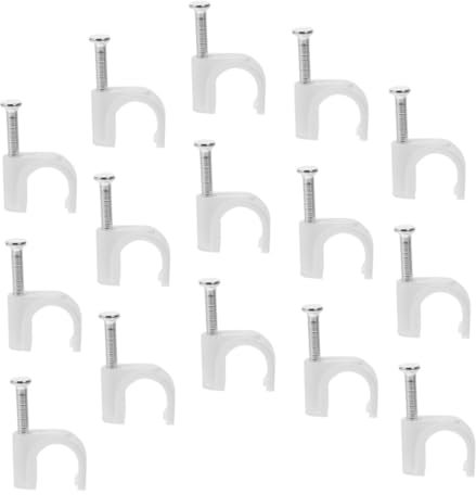 jojofuny 200stücke Kabelclips Zum Einnageln Für Kabelmanagement Kabelnägel Für Flachkabel Und Lautsprecherkabel Stabile Wandkabelklemmen Für Sichere Kabelführung