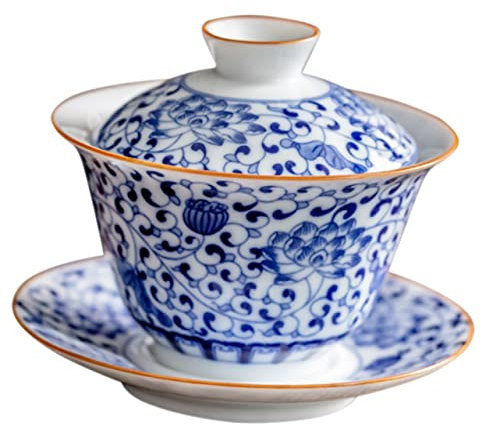 OFFSCH Taza De Té Sopera Cerámica Estilo Chino Vintage Taza De Té Sopera Clásica