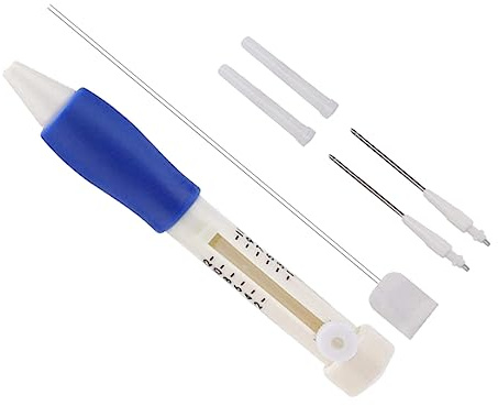 Gatuida Set di Aghi da Perforazione e Punzoni per Cucito Fai da Te, Strumenti Leggeri di Ricamo Superficie Liscia per Artigianato Manuale, Portatile e Pratico per Hobbisti