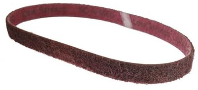 1PC Wool Felt Sanding Belt for Mirror Polish 760x40mm Non-Woven Nylon Abrasive for Stainless Steel Metal Polishing(Red)