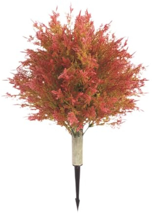 Qianly Artificial Topiary Ball Tree Fake Plant Faux Cypress Plant Faux Shrub Bushes for Porch