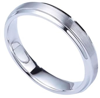 Tolldek Antragsring Platin PT950, Klassiker Partnerringe, Echt Goldschmuck Freundschaftsringe Platin, Gr.56 (17.8)