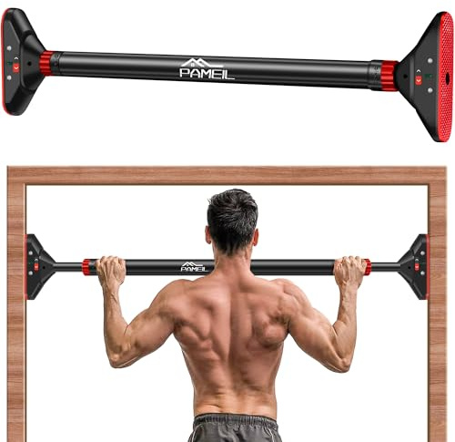 Chinstange de porte, barre de traction Pameil avec capacité de charge jusqu’à 200 kg, barre d’appui sans vis, extensible de 75–94 cm