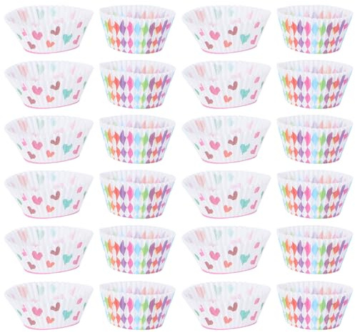 FOMIYES Pirottini per Cupcake in Carta 400 Pezzi 2.7X2.7X1.26 Pollici Pirottini Usa e Getta per Dessert per Banchetti e Riunioni Familiari