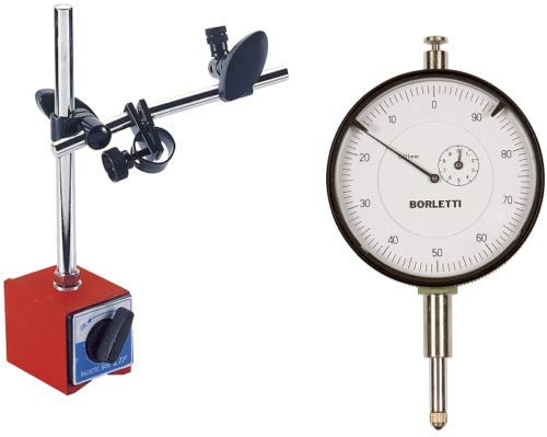 Borletti - BASE MAGNETICA SNODABILE + COMPARATORE CENTESIMALE professionale -