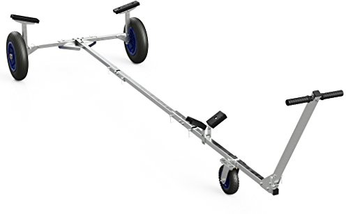 SUPROD Faltbarer Bootswagen Slipwagen Handtrailer Schlauchbootwagen Bootstrailer TR350, PU, Ø 350 mm
