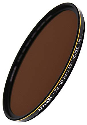 JONGSUN ND1000 72mm ND Filtre, S-Pro HD Filter Densité Neutre, 18 Couches Multicouches, Verre Optique Schott B270, ND1000 (3.0) 10-Stop
