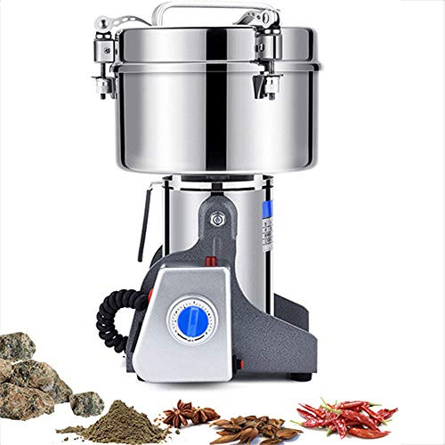 DAETNG Grain Grinder Mill, 2500g Stainless Steel Electric High-Speed, Family Powder Machine Commercial for Kitchen Herb Spice Pepper Coffee Corn, Chinese Medicinal Materials Flavoring
