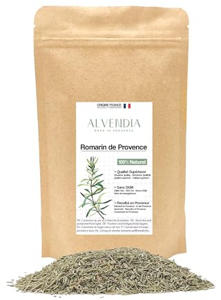 ALVENDIA - Véritable Romarin de Provence - Cultivé et Récolté dans le Sud de la France - Paquet de 200 Grammes
