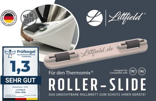 Littfield Roller-Slide - Thermomix Gleitbrett Alternative für TM6 & TM5 - Thermomix Zubehör zum Schutz Ihrer Thermomix Waage