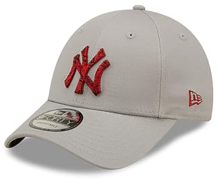 New Era Marble Infill 9Forty Adjustable Cap NY Yankees Grau Rot, Size:OneSize