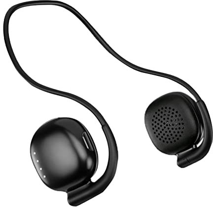 Auriculares estéreo de música, auriculares de llamadas sobre la oreja con micrófono integrado, batería de 300 mAh, auriculares inalámbricos con reducción de ruido digital