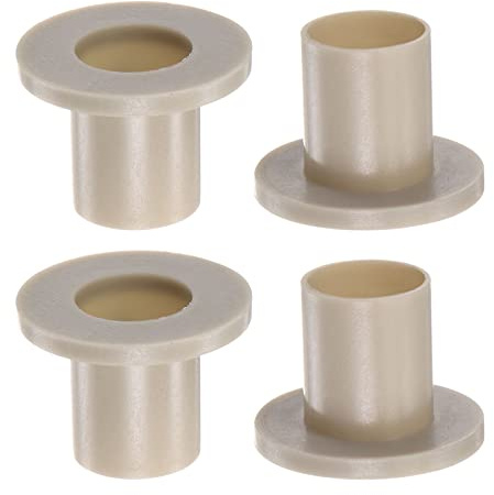 QUARKZMAN 4pz Flangiato Manicotto Cuscinetti 16mm Foro 18mm OD 23mm Lunghezza Nylon Boccole per Albero Grigio