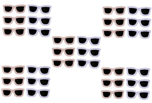 POPETPOP 5 Sets Haarspangen Für Mädchen Zum Abteilen Der Haare. Lustige Haarspange in Sonnenbrillenform Für Mädchen 6 Stück * 5
