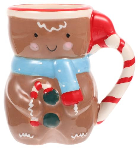 Amosfun Weihnachtliche Schneemann-müslibecher Aus Keramik Kreativer Cartoon-deckel Für Frühstück Zu Hause Oder Büro Festliche Suppentasse