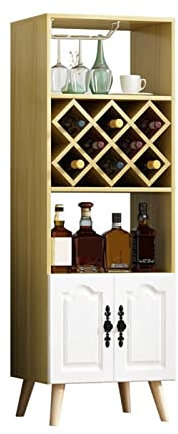 MOOWI Weinschrank Kleiner Weinschrank Wohnzimmer Weinregal Lagerregal Boden Weinregal Restaurant Weinschrank Home Weinschrank Rack Barschrank (Size : L)