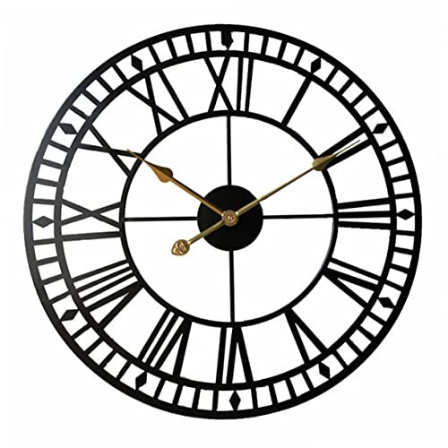 Zerodeko Metallbesatz 1Stk bürodeko büro Dekoration eine wanduhr Wand Dekoration reloj de pared Vintage-Dekor Digitale Wanduhr hängende Uhr Wanduhr zum Aufhängen Anzahl schmücken Rom