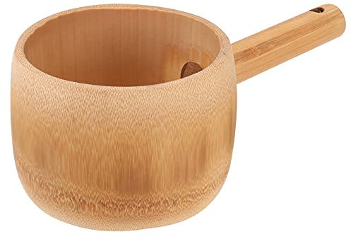 Mestolo for acqua in legno Mestolo da bagno Mestolo da minestra Cucchiaio da minestra Mestolo grande Mestolo da minestra Manico lungo Mestolo da bagno cinese giapponese Cucchiaio for lavare Mestolo fo