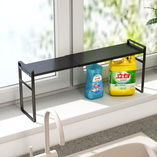 WOCHUANGSI 1pcs Small Narrow Tall shelf for Windowsill Kitchen Organizer Window Sill Plant Stackable Shelves Bathroom Sill Thin for Narrow Spaces Counter Top Racks
