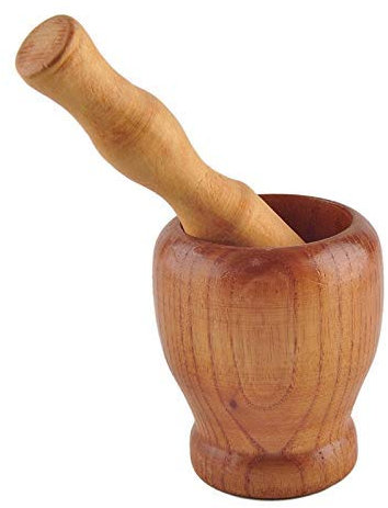 Mortier pilon ensemble en bois ail gingembre épices mélange bol de broyage outil de cuisine mortier et pilon naturel