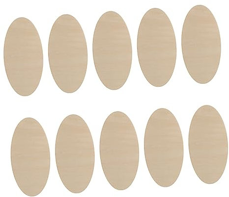 TEHAUX 80stücke Unvollendete Ovale Holzschneider Für Und Malprojekte Umweltfreundliche Holzornamente Für Dekorationen Und Kreative Bastelideen