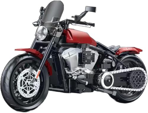 KeKeDuo Technik Motorrad Bausteine Supermotorrad, 542 Klemmbausteine Technik Rennen Superbike Modellbausatz Kompatibel mit Andere Marken