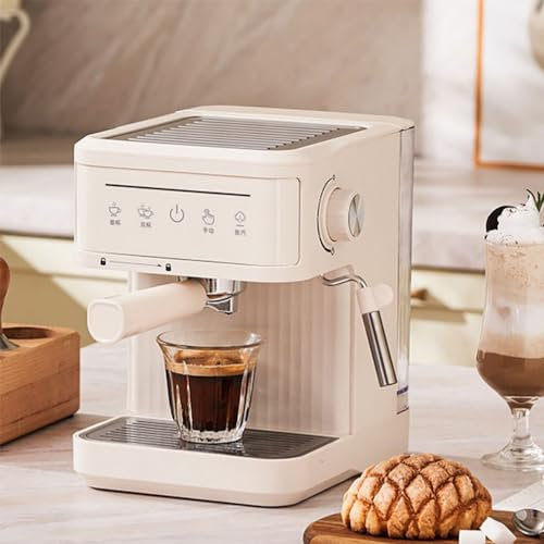 Espresso Machine, Espresso Maker with Milk Frother Steam Wand, Stainless Steel Espresso Coffee Machine with 1.8 Removable Water Tank