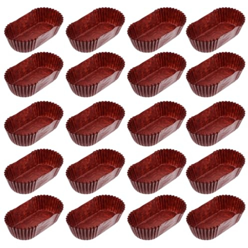 Ciieeo Oval Cake Paper Cups 1000Pcs Grease Proof Cupcake Liners High Temperature Resistant Baking Cups for Muffins Bread and Cake Balls Ideal for Parties and Bakeries