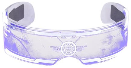 LED Visor Glasses - LED Light Up Glasses | Futuristic LED Visor Glasses, 7 Colors 4 Lighting Modes LED Luminous Glasses, cyberpunkk Party Costume Luminous Glasses For Cosplay Club Party
