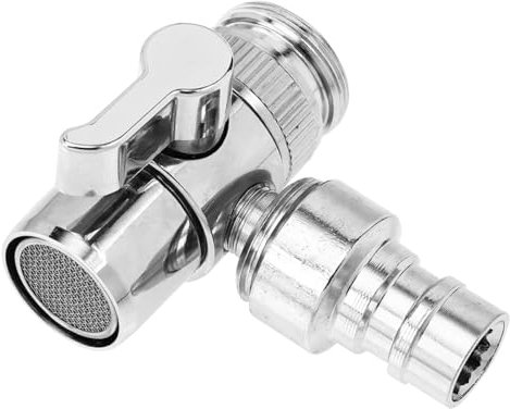 Homoyoyo Double Male Hose Connector Copper Adapter Water Tap Adapter for Washing Machine Hose Joiner