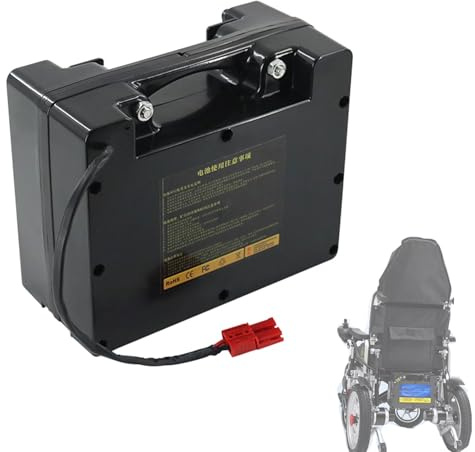 WILLQ Batería Litio 24 voltios Batería LiFePO4 24V 10Ah 15Ah 20Ah Batería de Repuesto de Plomo-ácido para Silla de Ruedas eléctrica 24V 25Ah 30Ah 35Ah 40Ah con Cargador,24v,10AH