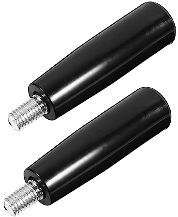 HEMOTON Poignée Rotative 2pcs en Bakélite Noire Haute Résistance Mécanique et Thermique pour Équipements Industriels et Machines D'emballage