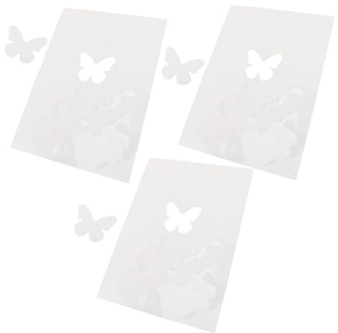 DIYEAH 3 Stück Schrumpffolien Schmetterling Vorgeschnitten Thermosublimationspapier Selbstgemacht Bastelornamente Broschen Hängedekorationen