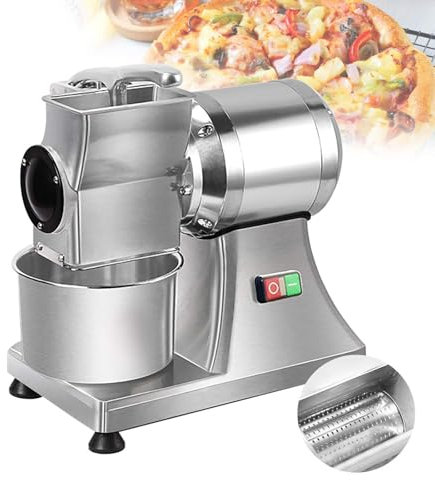 YLANMEI Râpe à Fromage électrique 550 W, broyeur à Fromage Professionnel, broyeur à Fromage électrique en Acier Inoxydable, 88 LB/Heure pour Fromage, Beurre, Fromage, Son de Pain