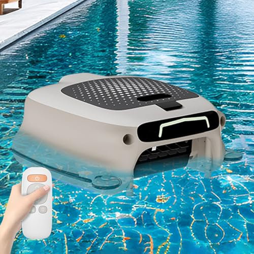 VNATWGOO Kabelloser Automatischer Poolreiniger, Mit 7800-Mah-Akku, Elektrischer Automatischer Poolreiniger