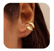 Chunky Ear Cuff Earrings for Women Non-Piercing Cartilage Cuff Gold Ear Cuffs 2025 Trendy Accessories