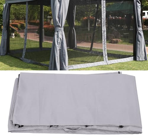 Fabater Paredes Laterales con Dosel, Pantalla de Privacidad de Tela UV50+ Sombra, Carpas Laterales Instantáneas de Reemplazo a Prueba de Agua, sin Marco o Parte Superior, 1 Paquete (3 * 4 Metros)