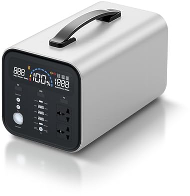 Ctolity Powerstation 1000 W, 992 Wh Power Station LiFePO4, memoria di alimentazione mobile, ricarica rapida con AC/DC/USB C/USB A/presa auto, 10 uscite per campeggio, uso domestico, festival